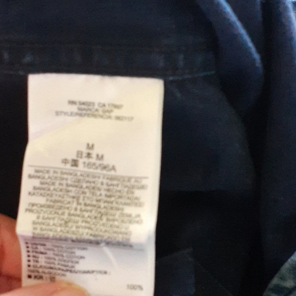 GAP 1969 blue jeans button up - Picture 6 of 11